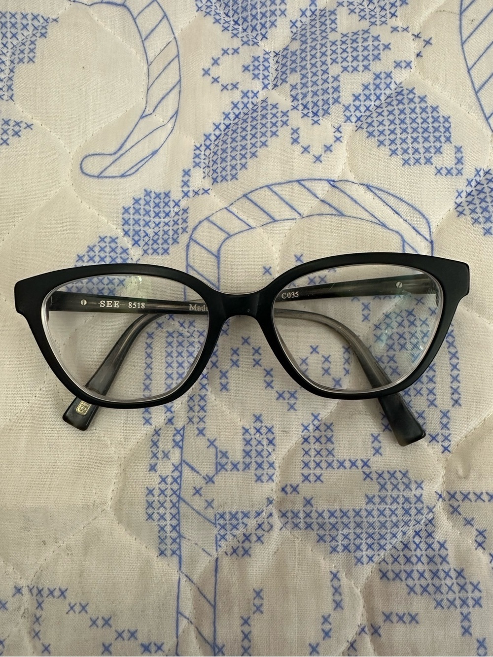 SEE Classic Black Cat-Eye Reading Glasses prescription